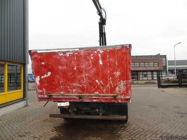 Kranwagen DAF CF 75.240 ATI + EURO 2 + HIAB 090 + 3SIDE TIPPER
