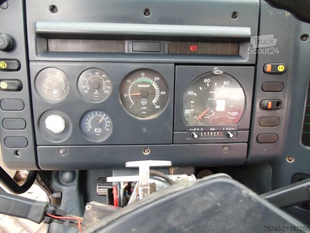 Kranwagen DAF CF 75.240 ATI + EURO 2 + HIAB 090 + 3SIDE TIPPER