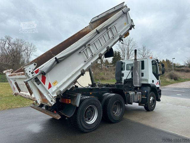 Driezijdige kipper IVECO Trakker 410 6x4  3-Seitenkipper Bordmatik AHK