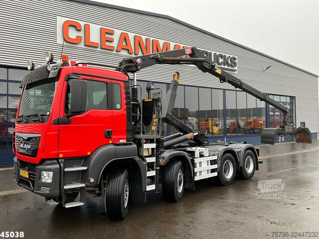 نظام ذراع الخطاف MAN TGS 35.400 8x4 Euro 6 HMF 16 Tonmeter Z-kraan