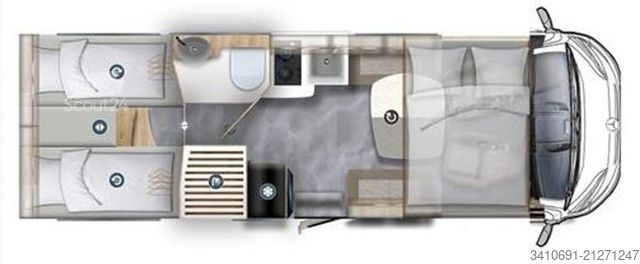 Avtodom z nadgradnjo (alkoven) EURAMOBIL Integra Line GT 726 EF Backofen Lithium Automat