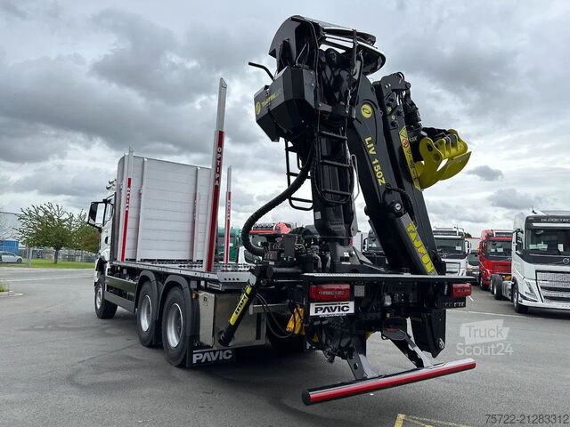 Transporteur de bois MAN TGS 33.520 6x4 BL 3900 Kurzholz Plattform Aufbau