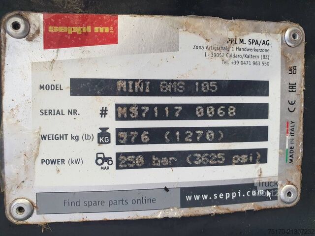 Versnipperaar Seppi M. MINI-BMS 105 Mulcher / DEMO / Drehmotor