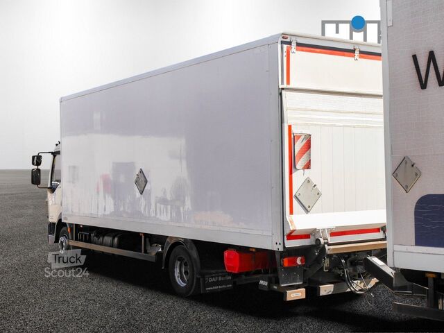 Škatlasti tovornjak DAF LF 220 12t SAXAS KOFFER + ANHÄNGER MOESLEIN AHK