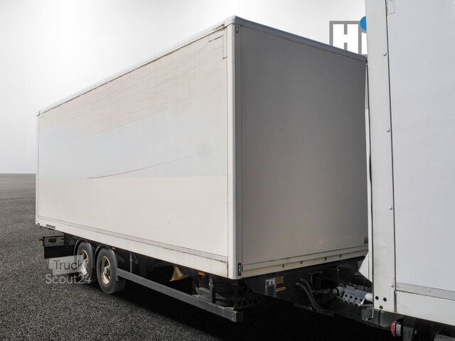 Škatlasti tovornjak DAF LF 220 12t SAXAS KOFFER + ANHÄNGER MOESLEIN AHK