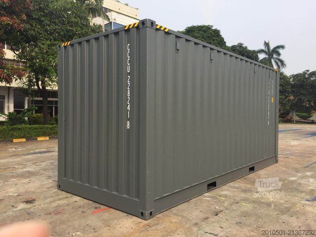 Jūrinis konteineris 20 Fuß High Cube Side Door Seecontainer Open Side / Neucontainer / Anthrazit