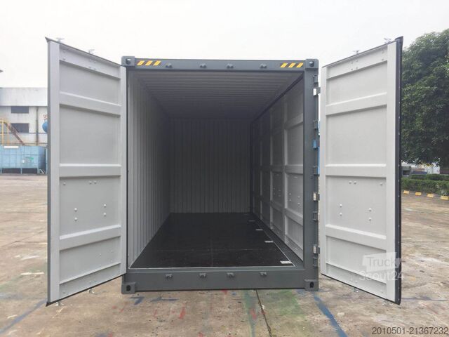 Jūrinis konteineris 20 Fuß High Cube Side Door Seecontainer Open Side / Neucontainer / Anthrazit