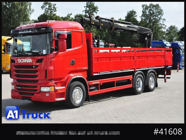 Kamyon üzerine monteli vinç SCANIA R400, HIAB XS 166-3 Lift-Lenkachse