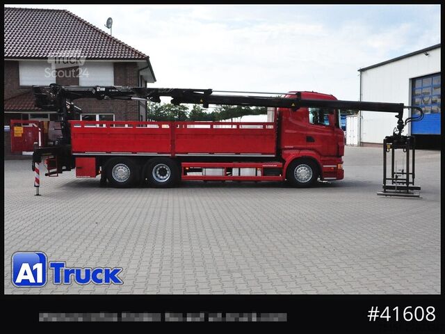 Kamyon üzerine monteli vinç SCANIA R400, HIAB XS 166-3 Lift-Lenkachse