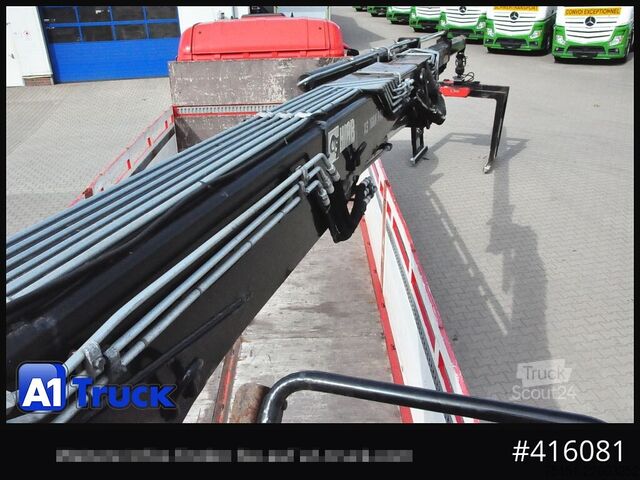 Düz kasa kamyon SCANIA R400, HIAB XS 166-3 Lift-Lenkachse