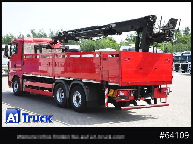 Kamyon üzerine monteli vinç MAN TGX 26.400 LL, Hiab XS 166, Lenk-Liftachse,
