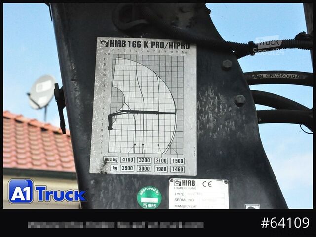 Kamyon üzerine monteli vinç MAN TGX 26.400 LL, Hiab XS 166, Lenk-Liftachse,