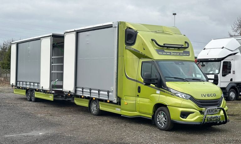 Transporter met dieplader & dekzeil Iveco Daily 35S18 A8