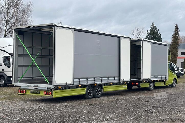 Transporter met dieplader & dekzeil Iveco Daily 35S18 A8