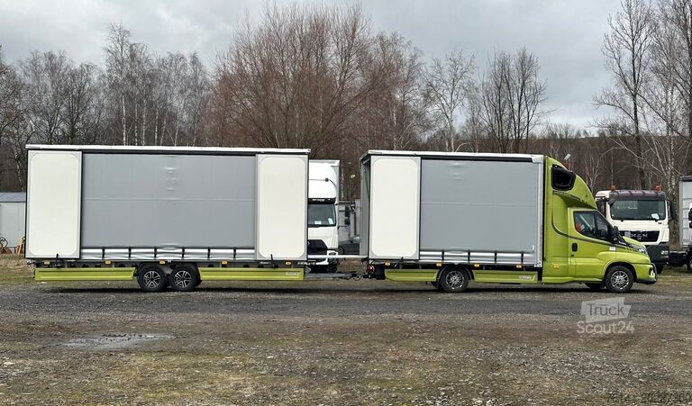 Transporter met dieplader & dekzeil Iveco Daily 35S18 A8