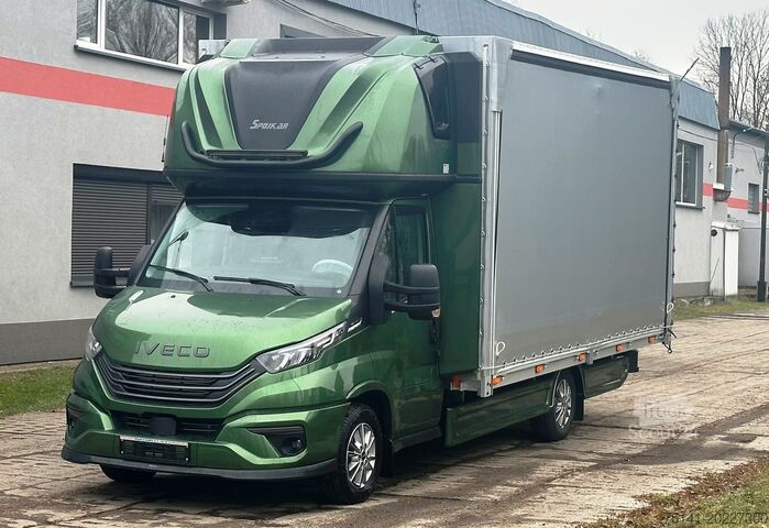 Transporter met dieplader & dekzeil Iveco Daily 35S18 A8