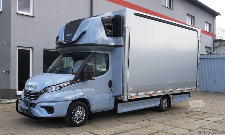 Transporter met dieplader & dekzeil Iveco Daily 35S18 A8