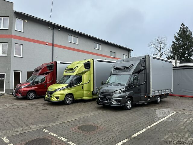 Transporter met dieplader & dekzeil Iveco Daily 35S18 A8