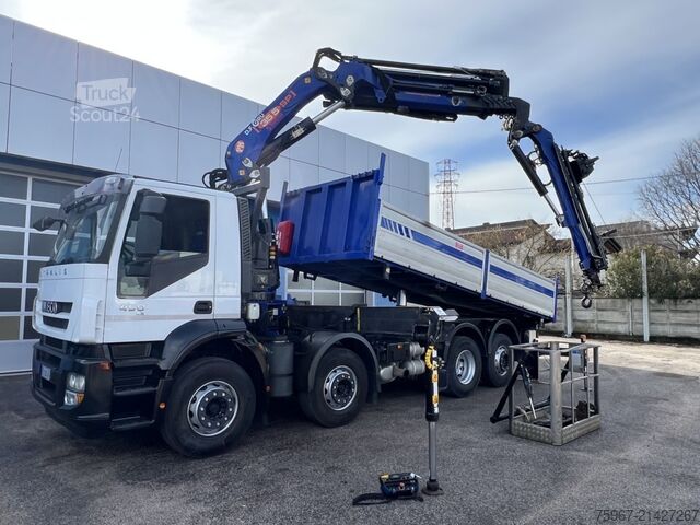Dreiseitenkipper mit Kran Iveco Stralis 450