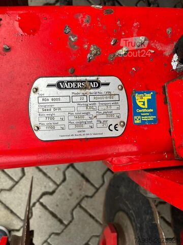 Semănătoare Väderstad Rapid RDA 800 S