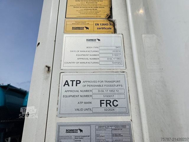 Chladírenský návěs SCHMITZ CARGOBULL Tiefkühler, SKO 24/L-13,4 FP 60 Cool