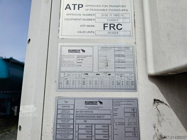 Chladírenský návěs SCHMITZ CARGOBULL Tiefkühler, SKO 24/L-13,4 FP 60 Cool
