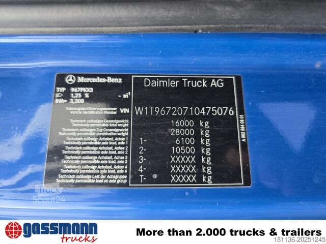 Sklápač Mercedes-Benz Atego 1630 K 4x2, Meiller 3-Seiten, 2 x AHK Öl