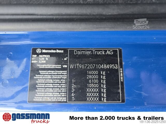 Sklápač Mercedes-Benz Atego 1630 K 4x2, Meiller 3-Seiten, 2 x AHK Öl