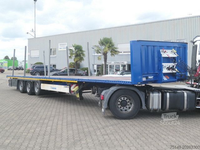 Auflieger mit Arbeitsbühne KRONE SD, Containerverschlüsse, Luft-Lift, BPW, Rungen