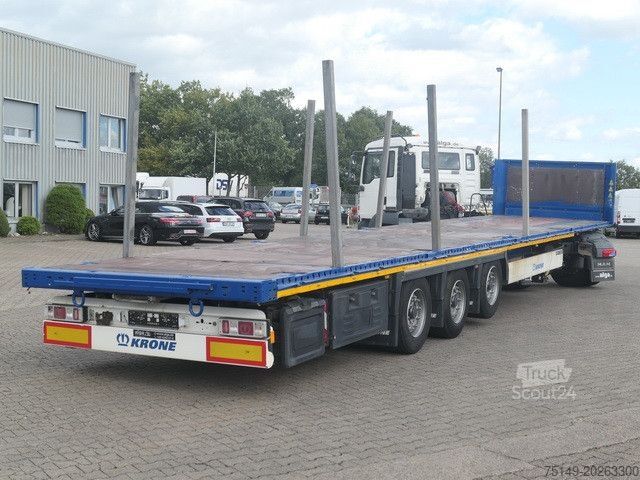 Auflieger mit Arbeitsbühne KRONE SD, Containerverschlüsse, Luft-Lift, BPW, Rungen