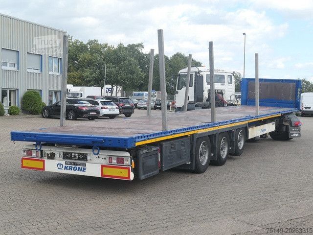 Auflieger mit offener Pritsche KRONE SD, Containerverschlüsse, Luft-Lift, BPW, Rungen