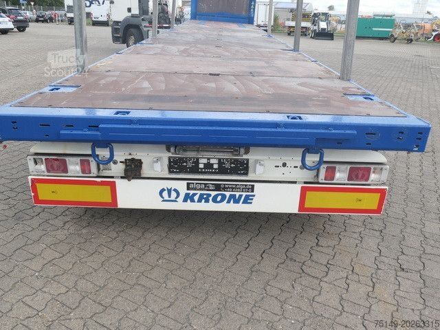 Auflieger mit offener Pritsche KRONE SD, Containerverschlüsse, Luft-Lift, BPW, Rungen