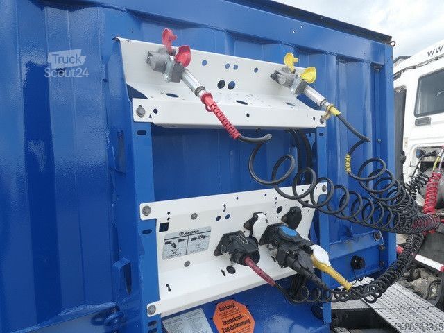 Auflieger mit offener Pritsche KRONE SD, Containerverschlüsse, Luft-Lift, BPW, Rungen