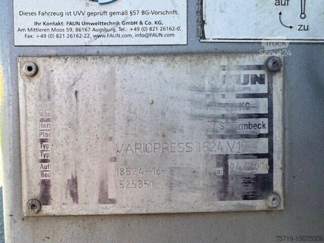 Vuilniswagen Iveco Stralis 400 6x2 Euro6 Faun Vario/Delta 2301