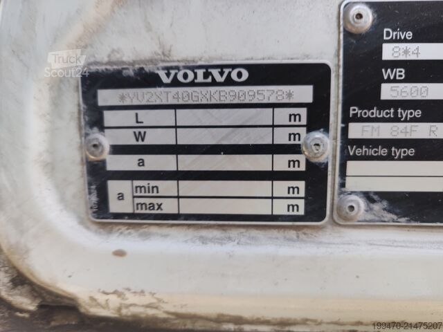 Belden kırmalı damperli kamyon Volvo FMX 500