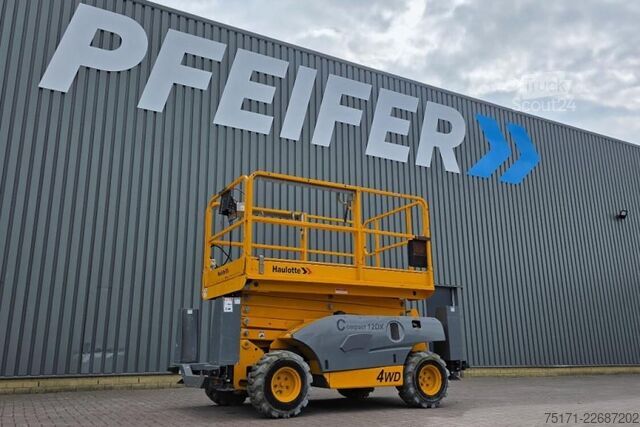 Schaarlift Haulotte Compact 12DX Diesel, 4x4 Drive, 12m Working Height