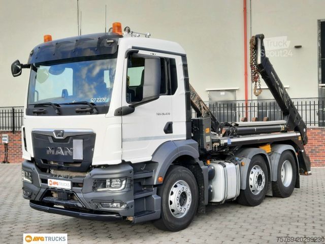 Absetzkipper LKW MAN 26.470 TGS Meiller Funk Vorlauf-Lenkachse