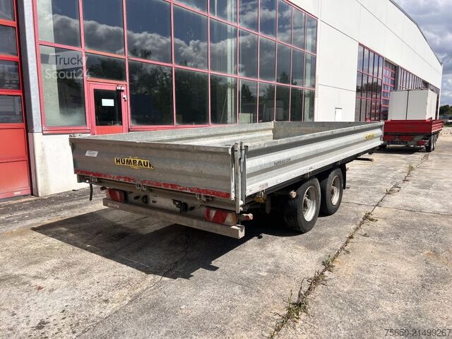 Üç yöne devirmeli römork Humbaur htk105024  Tandemkipper- Tieflader