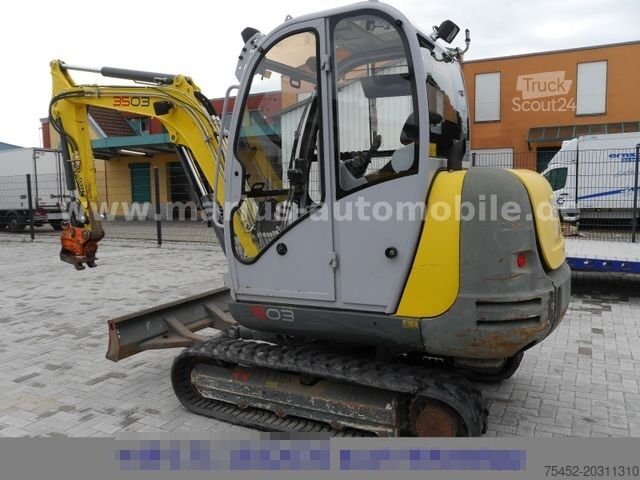 Minikaivinkone WACKER Neuson 3503RD mit 3 Schaufeln