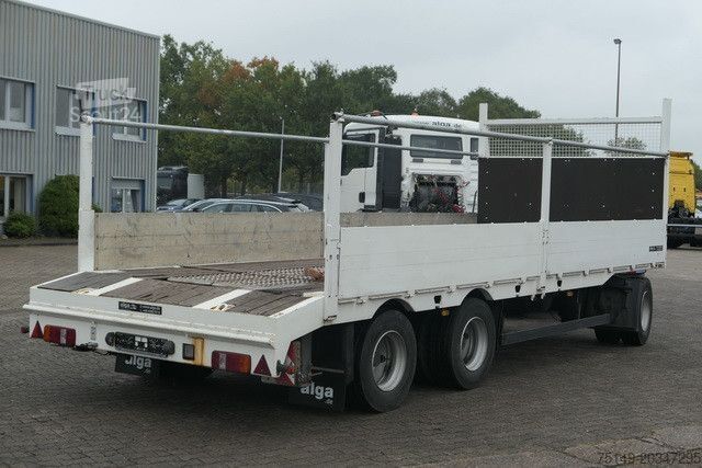 Lågbyggd trailer MEUSBURGER MPJ 3, Rampen, Luft-Lift, Bordwände, Container