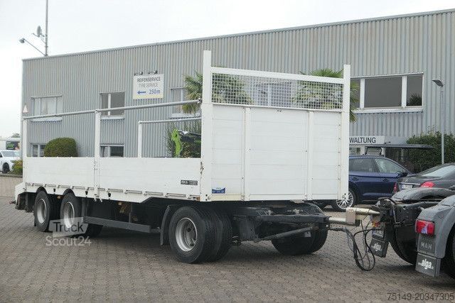 Släpvagn med arbetsplattform MEUSBURGER MPJ 3, Rampen, Luft-Lift, Bordwände, Container
