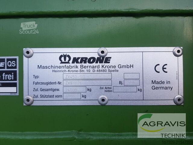 Forage wagon Krone ZX 450 GD