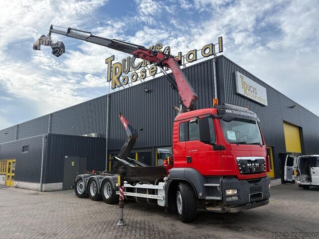 نقل الحاويات MAN TGS 35.400 + FASSI 195 4x + DALBY HOOK 30TON + ...