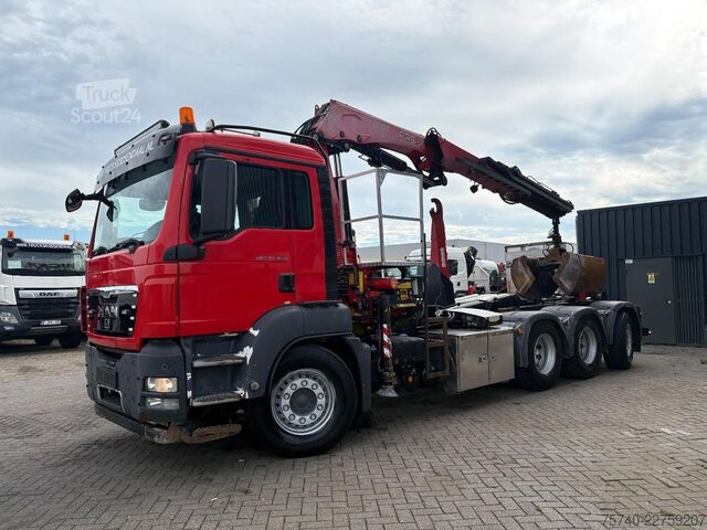نقل الحاويات MAN TGS 35.400 + FASSI 195 4x + DALBY HOOK 30TON + ...