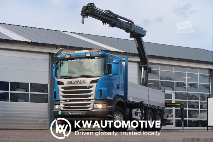 Camion-grue Scania G480 6X4LB/ HIAB 244 5 24T/ 3 PEDAL/ RETARDER/