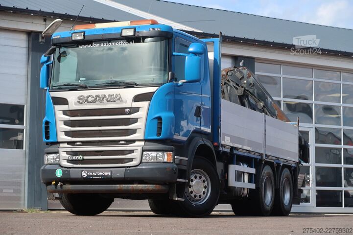 Camion-grue Scania G480 6X4LB/ HIAB 244 5 24T/ 3 PEDAL/ RETARDER/
