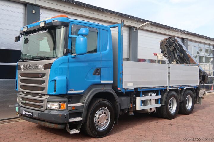 Camion-grue Scania G480 6X4LB/ HIAB 244 5 24T/ 3 PEDAL/ RETARDER/