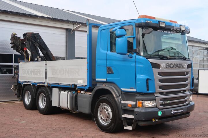 Camion-grue Scania G480 6X4LB/ HIAB 244 5 24T/ 3 PEDAL/ RETARDER/