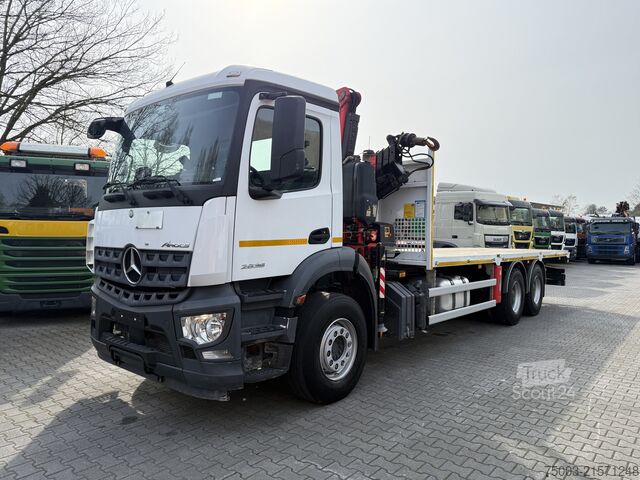 Plato nákladné auto Mercedes-Benz Arocs 2636 6X4 Kran Fassi F155