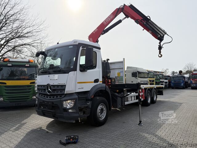 Plato nákladné auto Mercedes-Benz Arocs 2636 6X4 Kran Fassi F155
